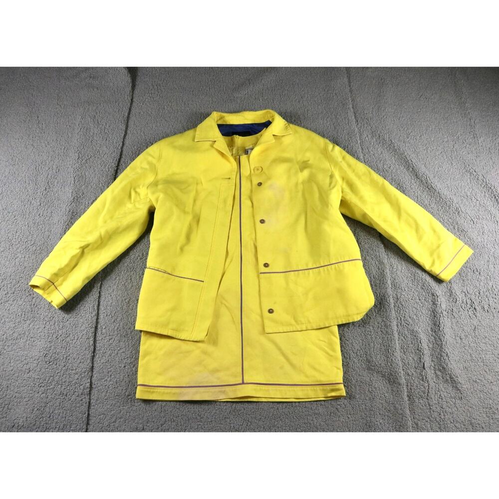 Versace Jeans Couture Dress Jacket Set Yellow 42 Vintage Silk Blend View Photo